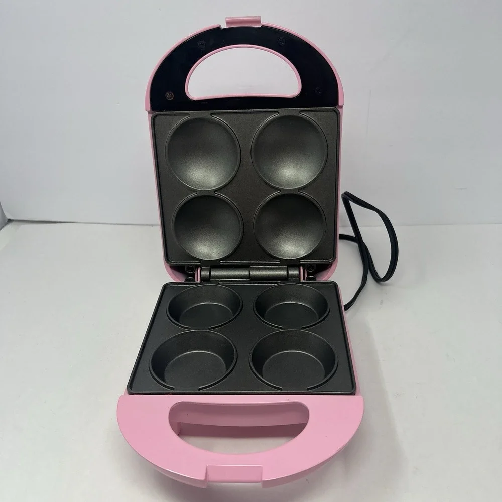 Babycakes Minis 4 Mini Cupcake Maker Nonstick Coated Baking Plate - Tested Works